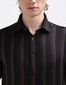 Calvin Klein Vertical Stripe Cotton  Shirt