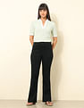 U.S. Polo Assn. Women Ultra-High Rise Flared Fit Jeans
