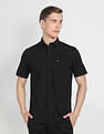 Arrow Sports Spread Collar Solid Shirt