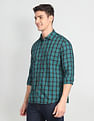 Arrow Sports Dupplin Check Manhattan Slim Fit Shirt