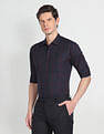 Arrow Cutaway Collar Tartan Check Shirt