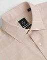 Arrow Cutaway Collar Windowpane Check Shirt