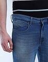 Flying Machine Mankle Relaxed Tapered Fit Flex Knit Jeans
