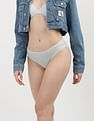 Calvin Klein Underwear Lace Patterned Mid Rise Bikini