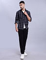 Tommy Hilfiger Checked Regular Fit Plain Woven Shirt