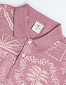 Flying Machine Tropical Print Relaxed Polo Shirt