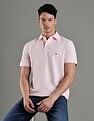 Tommy Hilfiger Solid Regular Fit Cotton Polo T-Shirt