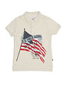 U.S. Polo Assn. Kids Boys Brand Printed Regular Fit Polo Shirt