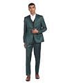 AD by Arvind Tailored Regular Fit Patterned Three Piece Suit
