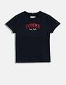 Tommy Hilfiger Kids Girls Logo Regular-Fit Cotton T-Shirt