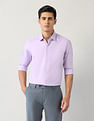 Arrow Manhattan Slim Fit Textured Twill Shirt