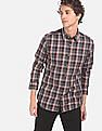 Flying Machine Check Cotton Casual Shirt