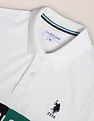 U.S. Polo Assn. Panelled Brand Embroidery Polo Shirt