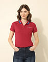 U.S. Polo Assn. Women Regular Fit Solid Polo Shirt