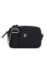 Tommy Hilfiger Solid Blue Polyester Sling Bag