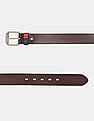 U.S. Polo Assn. Brown Textured Leather Belt