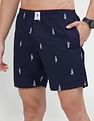 USPA Innerwear Relaxed Fit Printed IYAB Boxers - Pack Of 1