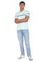 Arrow Sports Horizontal Stripe Cotton Polo Shirt