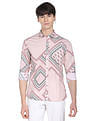 Flying Machine Motif Print Cotton Shirt