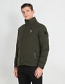 U.S. Polo Assn. Denim Co. High Neck Solid Puffer Jacket