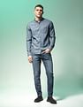 Flying Machine Slash Slim Tapered Stone Wash Jeans