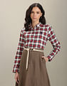 U.S. Polo Assn. Women Tartan Check Oxford Shirt