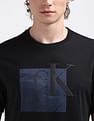 Calvin Klein Brand Print Cotton T-Shirt