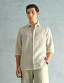 Arrow Cotton Linen Slim Fit Shirt