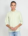 Flying Machine Regular Weave Slim Fit Shirt