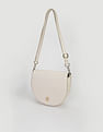 Tommy Hilfiger Solid Beige PU Sling Bags