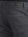 Flying Machine Mid Rise Slash Slim Tapered Jeans