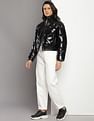 Calvin Klein Cropped Shiny Puffer Jacket
