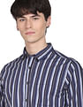 Flying Machine Vertical Stripe Cotton Shirt