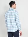 Arrow Sports Cutaway Collar Plaid Check Shirt
