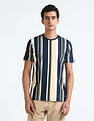Flying Machine Vertical Stripe Cotton T-Shirt