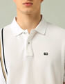 Arrow Sport Vertical Striped Regular Fit Polo Shirt