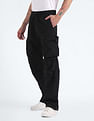 Flying Machine Mid Rise Loose Fit Cargo Pants