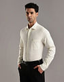 Tommy Hilfiger Striped Regular Fit Plain Woven Shirt
