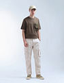 Flying Machine Relaxed Tapered Fit Twill Cargo