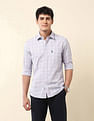 U.S. Polo Assn. Grid Tattersall Checked Tailored Fit Shirt