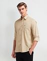 Arrow Sport Geometric Print Cotton Shirt