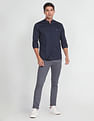 Arrow Sports Mandarin Collar Cotton Casual Shirt