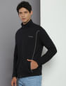 Calvin Klein High Neck Curved Piping Sweatshirt