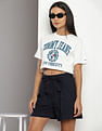 Tommy Hilfiger College Logo Super Crop T-Shirt