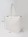 Tommy Hilfiger Logo Beige Pu Tote Bag
