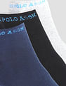 USPA Innerwear Ankle Length Stretch I646 Socks - Pack Of 3
