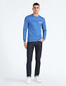 Flying Machine Brand Print Crew Neck Sweatshirt