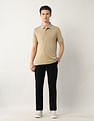 Arrow Solid Regular Fit Polo Shirt