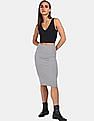 Calvin Klein Women Black Mesh Logo Tape Crop Top