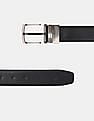 U.S. Polo Assn. Black And Brown Metallic Buckle Reversible Belt